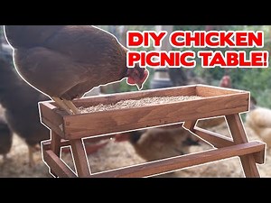 How To Build A Chicken Picnic Table! | Easy, DIY Chicken Picnic Table