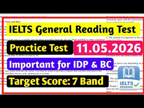 IELTS Reading General Training Practice Test 2026 With Answers | IELTS Reading Test General Training