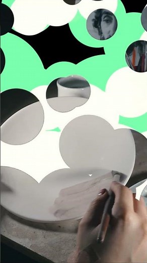 #shorts How to paint a ceramic dish