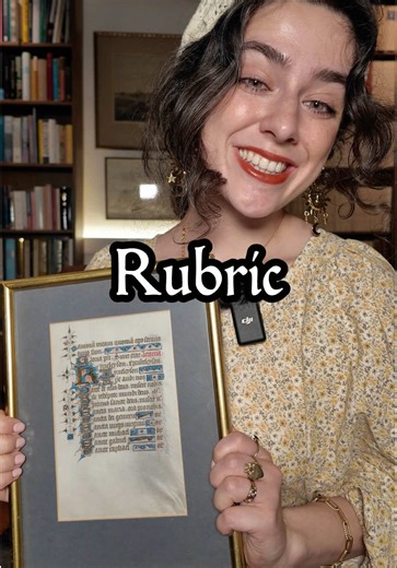 Have you ever wondered what the red text is in a medieval manuscript? #rarebookbaddie #medievalmanuscript #manuscripts #medievalart #medieval