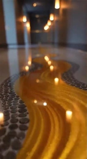 This Candle Path Looks Like Flowing Gold 😍 DIY Candle Decoration