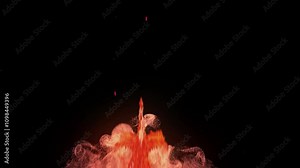 Phoenix Flame Intro Animation. Logo Intro Flame. Phoenix Fire Logo HD