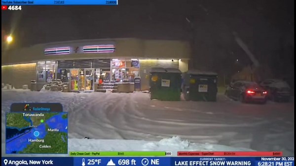 Watch: Thundersnow captured on video in Blasdell, New York