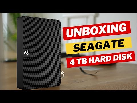 Seagate Expansion 4 TB External HDD Unboxing & Review