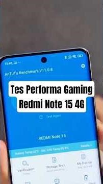 Smooth Gaming & Great Benchmark Score Redmi Note 15 4G #gadgetin #clips