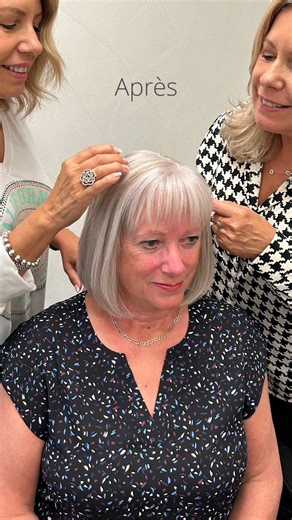 👉 Solution à la calvitie ! 🙌 Après plus de 7 volumateurs blonds, Jocelyne a choisi de ne plus se colorer les cheveux : Carole lui a donc confectionné un volumateur sur mesure en cheveux naturels avec plusieurs teintes de gris qu’elles ont choisi ensemble. ❤ Nous sommes impatientes de pouvoir vous compter parmi nos clientes en 2026. 📞 514 270-3272 📧 salonlesjumelles@gmail.com ✨ Les Jumelles, vos expertes du remplacement capillaire à Montréal depuis plus de 30 ans | Esthétique Capillaire Les J