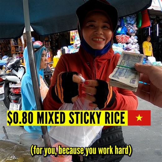 $0.80 Mixed Sticky Rice in Chinatown, Hcmc 🇻🇳 #hcmc #vietnam | Mr ABroad