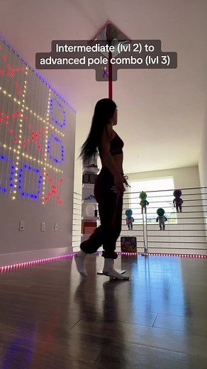 Intermediate/Advanced Pole Dance Combo Featuring Figurehead Variation