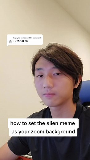 How to Set Zoom Background as Alien Meme | Tutorial