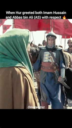 Hur's respect for Imam Hussain & Abbas (AS) 🔥 #shorts #history #islamichistory