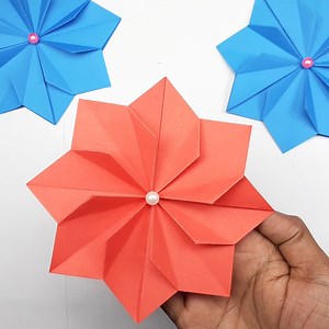 How to Make Beautiful Paper Flower Without Glue Step by Step. Easy Origami Flower Making Ideas. | Creative Art & Craft Ideas