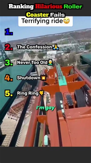 Ranking Roller Coaster Meltdowns That Had Me DYING #shorts #fails