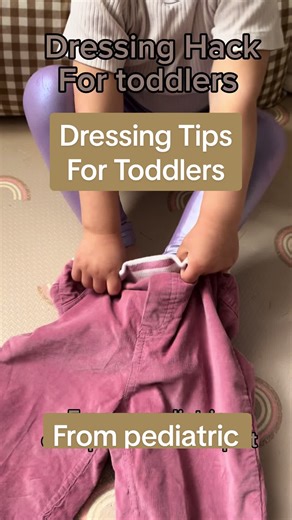 Learn more here! 👋🏻 I am a pediatric occupational therapist and a mom who is passionate about early childhood. Sharing with you the building blocks to a thriving development. Children develop their ability to dress themselves in stages, and learning to put on and take off pants is an important milestone in their motor skills development and independence. Here are some general milestones related to dressing pants: - Age 2-3: start showing interest in trying to dress themselves. Pull their pants