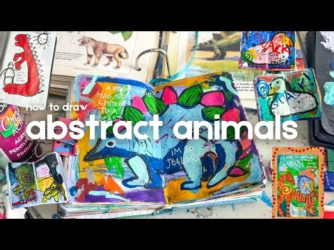 how to draw abstract animals like basquiat and me!