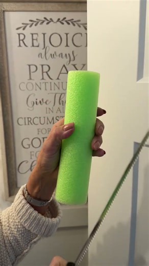 How to use a pool noodle in bathroom!