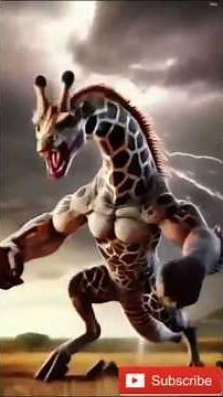 Giraffe shows power to bear. Giraffe Shows Power to Bear in Epic Jungle Moment. Witness the fight.