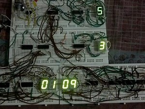 Digital clock without using micro-controller