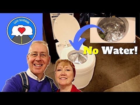 Waterless Dry Flush Toilet Demo! For Boondocking Or Winter Camping With A Airstream RV Or Boat