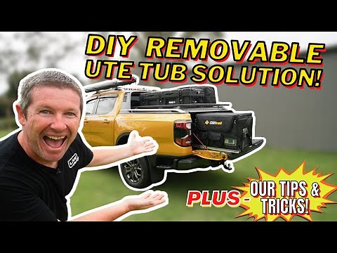 Building a DIY removable floor with fridge slide in our Next Gen Ranger ute tub tray - its easy!