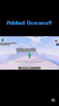 Added Oceans To My Minecraft Clone With Commands #command #minecraft #mcpe #bedrock #commandblock