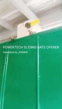 Automatic Sliding Gate Opener installation with Powertech PL-400 Gate Motor.