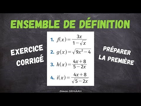 Function Definition Set | Prepare for First Math (Corrected Exercise)