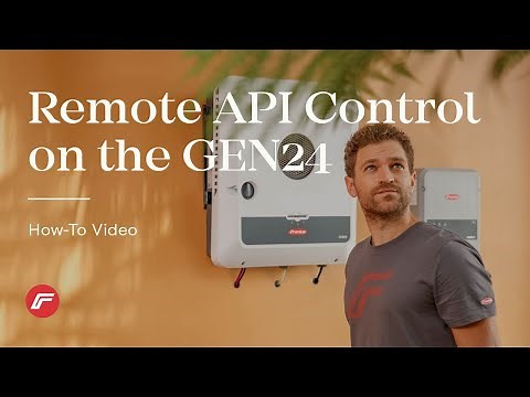 How-To Video: Activate the Remote API Control on GEN24