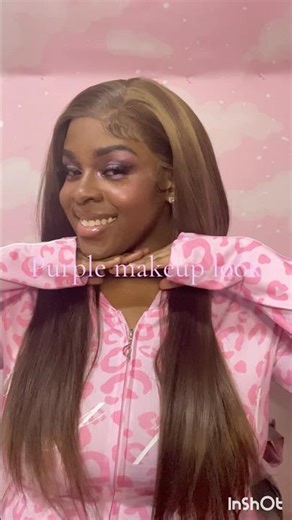 Purple eyeshadow Makeup Tutorial part 1🌸🤎✨ #makeup #makeuptutorial #fypシ #viralbeauty #bratz