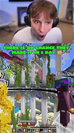 ONE DAY to build THIS?? 🤯 #minecraft #shorts #viral