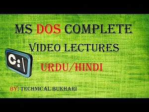 MS DOS Tutorials | 1-DOS Introduction and its Functionality in URDU/HINDI Video Lecture | Cmd Prompt Tutorial: A Detailed Study (Hindi) - Software Development