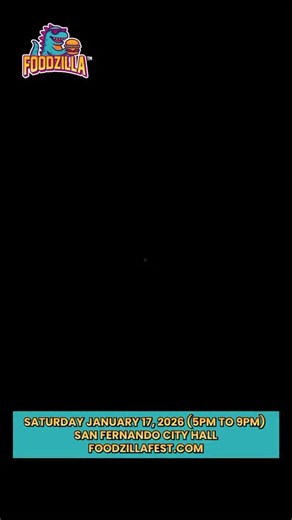 FOODZILLA FEST RETURNS TO SAN FERNANDO. Please note there will be no events in February and March due to weather. 🦖 @myvalleypass and @discoversanfernando presents a new monthly food festival with bold flavors and innovative cuisines. Vendors will offer a FOODZILLA creation you won’t find anywhere else. 🗓️ Saturday January 17, 2026 ⏰ 5pm to 9pm 📍San Fernando City Hall 117 N. MacNeil Street, San Fernando Free To Attend & Everyone Welcomed For all dates, times and vendor information follow @foo