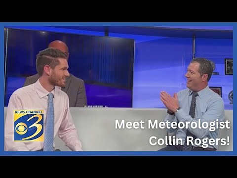 WARM WELCOME: News Channel 3's Jeff Porter introduces Meteorologist Collin Rogers