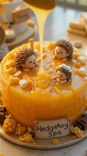 Tiny Animals Relaxing on Cakes — Too Cute to Handle! 😭✨ #cake #dessert