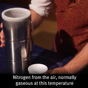 170K views · 1.1K reactions | Why don't science presenters always wear gloves when handling liquid nitrogen? 略 The answer lies in a little nifty phenomenon called the Leidenfrost Effect. Do not try this at home, still. Our science presenters are pros! | Royal Institution of Great Britain | Facebook