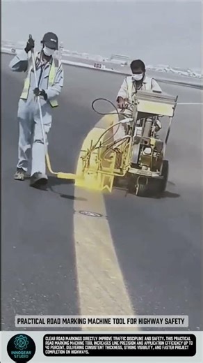 Practical Road Marking Machine tool for highway safety #tools