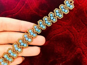 Cluster Heart Bracelet|| DIY Beaded Bracelet|| Bicone Bracelet