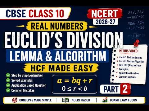 Euclid’s Division Lemma and Euclid’s Division Algorithm