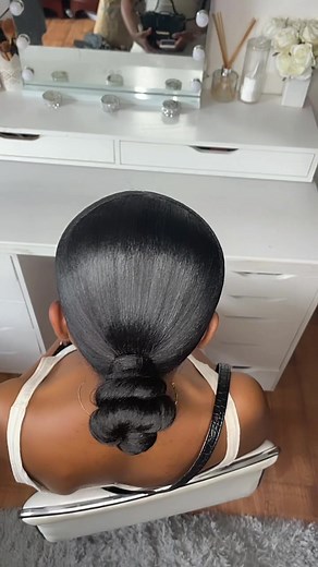 Stylish Middle Part Knot Bun Tutorial