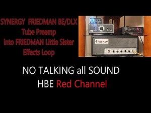 SYNERGY FRIEDMAN BE/DLX Tube Preamp into FRIEDMAN Little Sister Effects Loop! 3 Channel Little Sis !