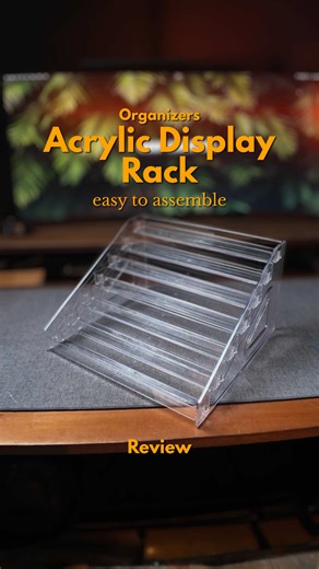 Keep your space more organized and aesthetic with this transparent multilayer organizer that's made of acrylic and very easy to assemble! #organizer #multilayerorganizer #displayrack #makeuporganizer #perfumeorganizer