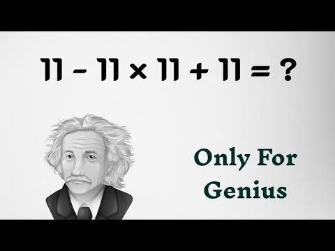 only genius can solve this tricky math question ❓
