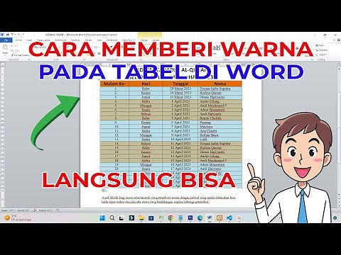 3 CARA MEWARNAI TABEL DI MICROSOFT WORD