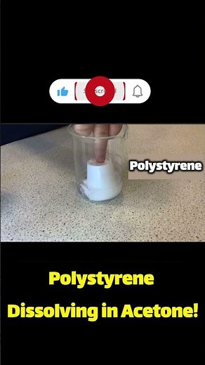 🔥 Polystyrene Dissolving in Acetone!