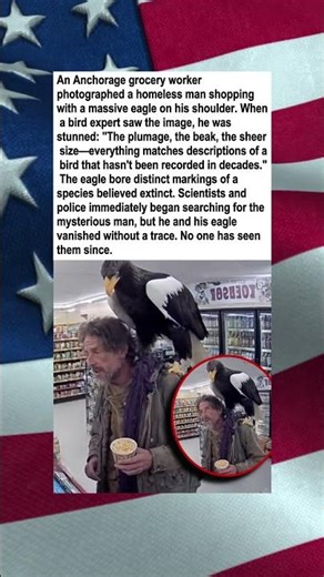 Homeless Man Carries Extinct Eagle Species