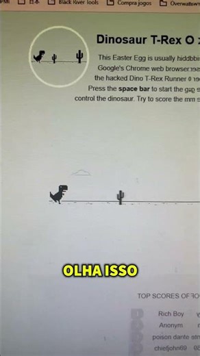 O jogo do dinossauro do Chrome tem uma versão completa que ninguém te contou