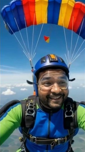 Skydive Parachute Opening in Slow Motion | Amazing Skydiving Clip