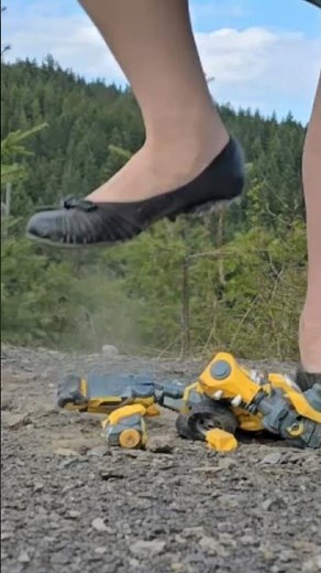 Transformer head stomped with ballet flats. Full video on premium #crushexperiment #asmrcrush