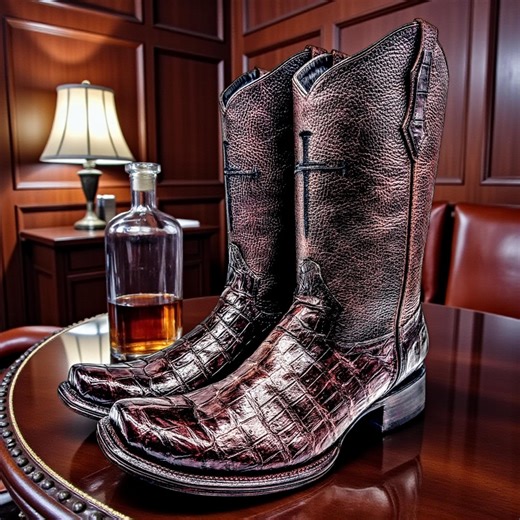 Western Alligator Leather Cowboy Boots, Size 11D – Handmade Goodyear Welt Boots - Etsy