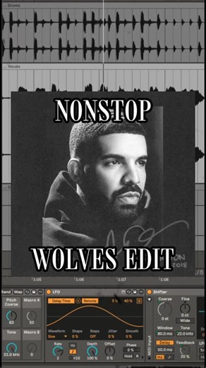 WOLVES on Instagram: "Drake - Nonstop [WOLVES Edit] making bass music samples with shifter and delay in ableton #Drake #nonstop #remix #producer #bass ##ableton #fy #fyp #fypシ #fypage #foryou #viral #viralvideo #viral_video #virall #réel #reel #reelitfeelit #reelinstagram #producer"