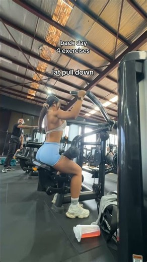 Back Day: 4 Exercises for a Stronger Back 💪🔥 #BackWorkout #GymGirl #FitnessMotivation